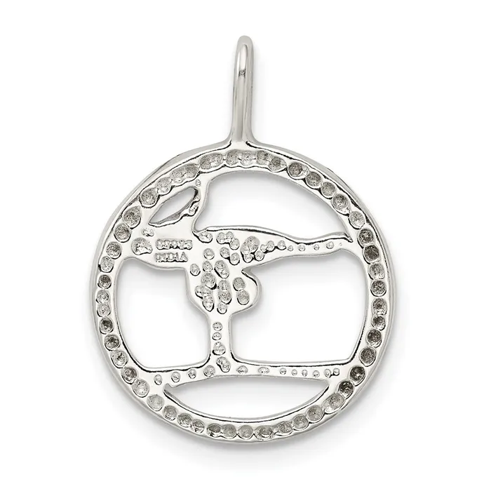 Rings Sterling Silver Gymnastics Charm TreasureFineJewelers