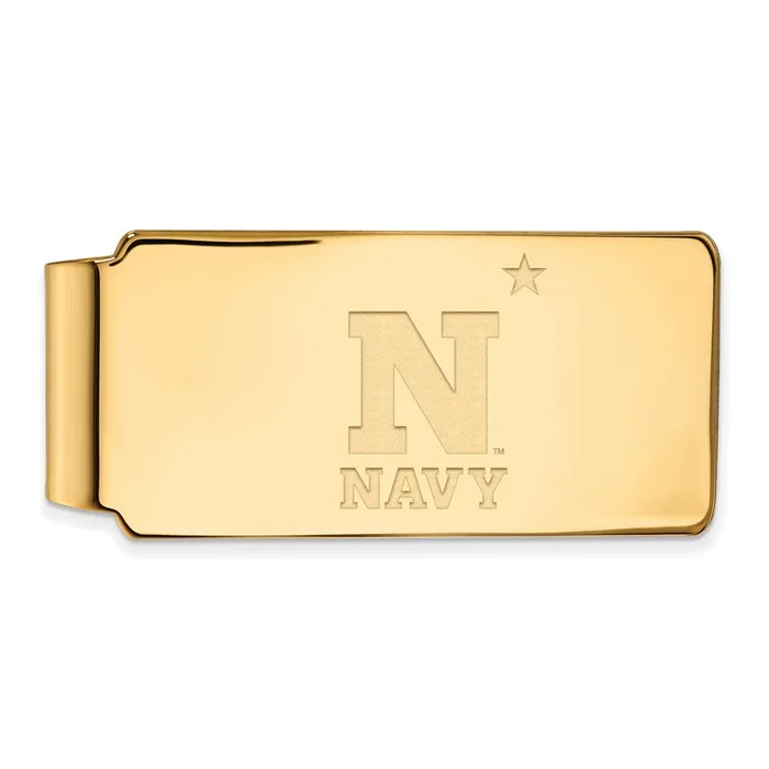 Rings TreasureFineJewelers Sterling Silver Goldplated US Naval Academy Money Clip Rings TreasureFineJewelers Sterling Silver Goldplated US Naval Academy Money Clip