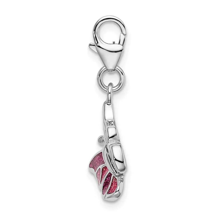 Sterling Silver Amore La Vita Rhodiumplated Enameled Butterfly Charm TreasureFineJewelers Rings