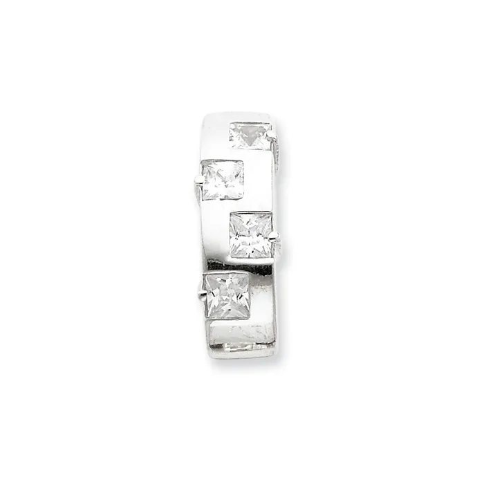 Sterling Silver CZ Slide TreasureFineJewelers Rings