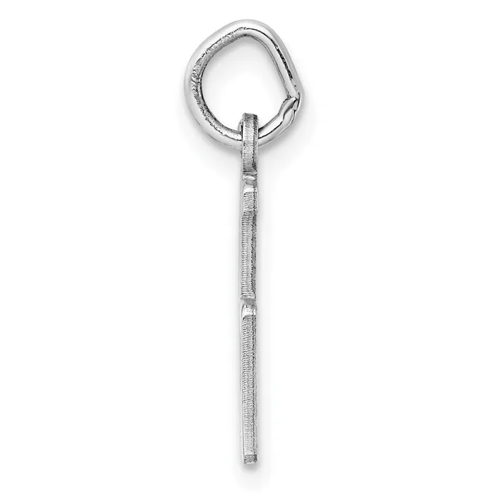 TreasureFineJewelers Rings Sterling SilverRhodiumplated Elongated Number 95 Charm