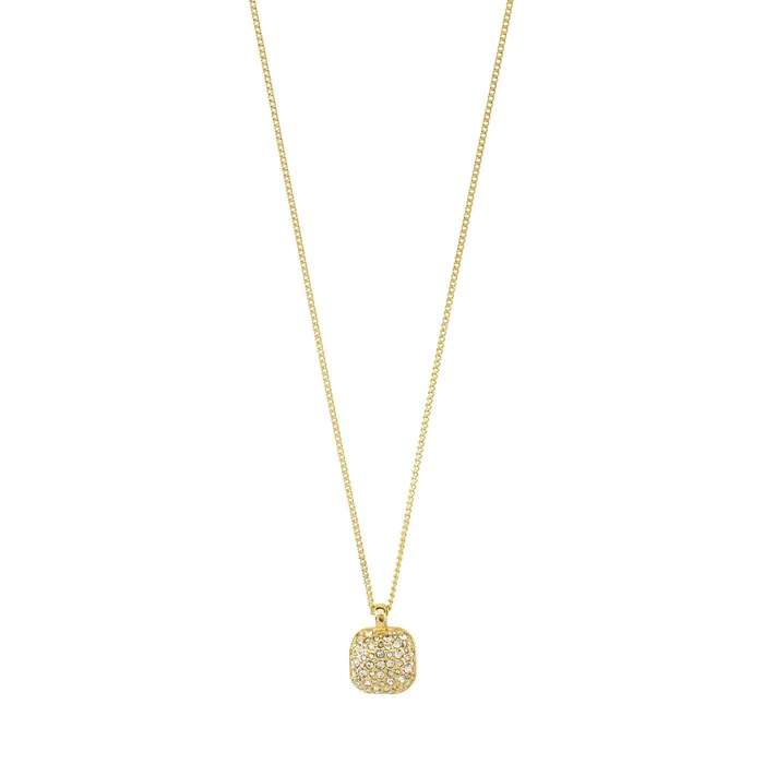 Cindy Gold Plated Crystal Necklace Pilgrim Necklaces