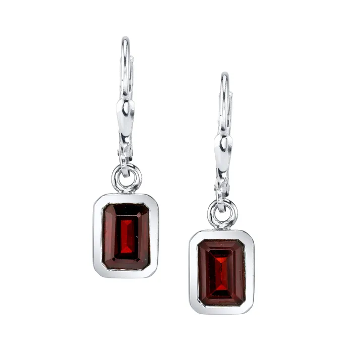 Earrings Four Peaks Mining Co Faceted Rectangular Earrings