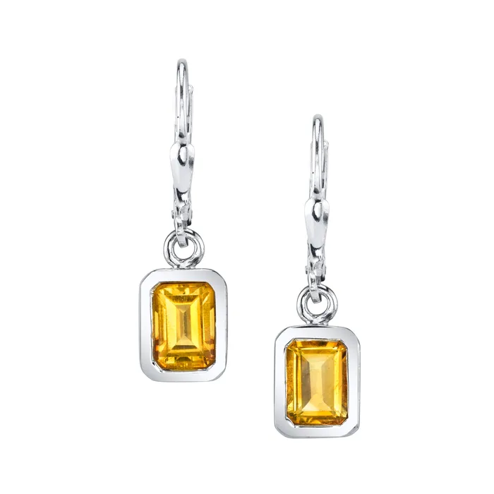 Earrings Four Peaks Mining Co Faceted Rectangular Earrings