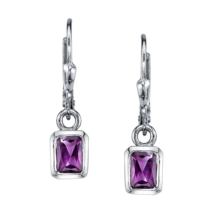 Earrings Four Peaks Mining Co Faceted Rectangular Earrings