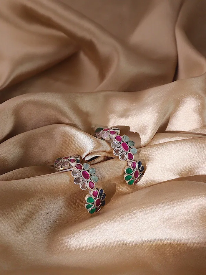 Earrings The Gypsy Blooming Bali Oxidised Earrings Curio Cottage
