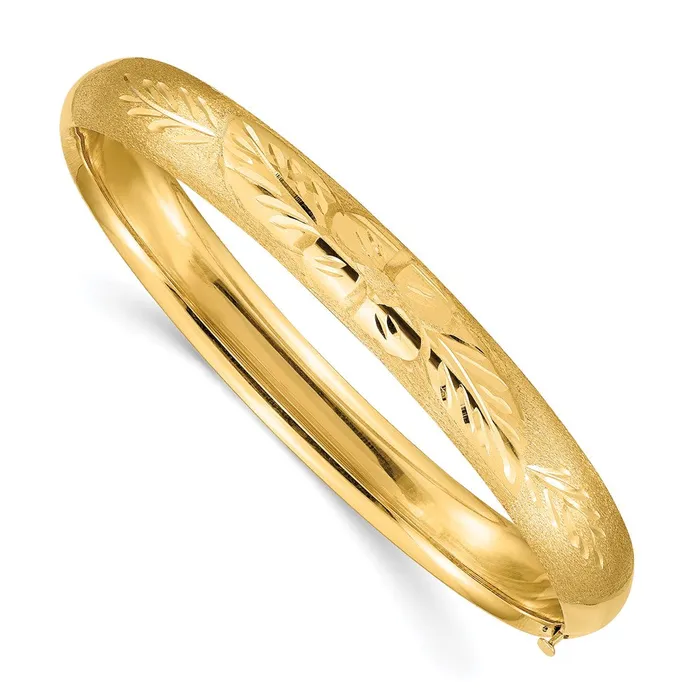 Bracelets WB Choice Jewelry 14k 516 Florentine Engraved Hinged Bangle BraceletWBCFE516 Bracelets WB Choice Jewelry 14k 516 Florentine Engraved Hinged Bangle BraceletWBCFE516