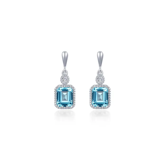 Earrings Lafonn March Birthstone Earrings