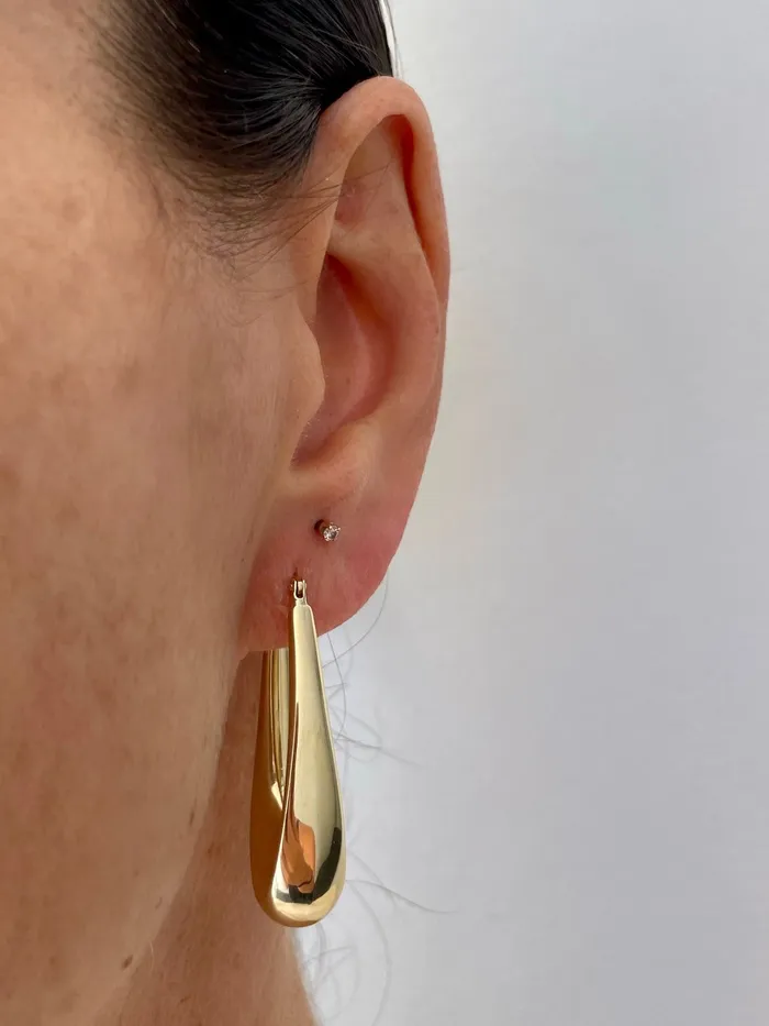 Earrings Shylee Rose Jewelry 1 12 Graduated Oval Hoop Earrings