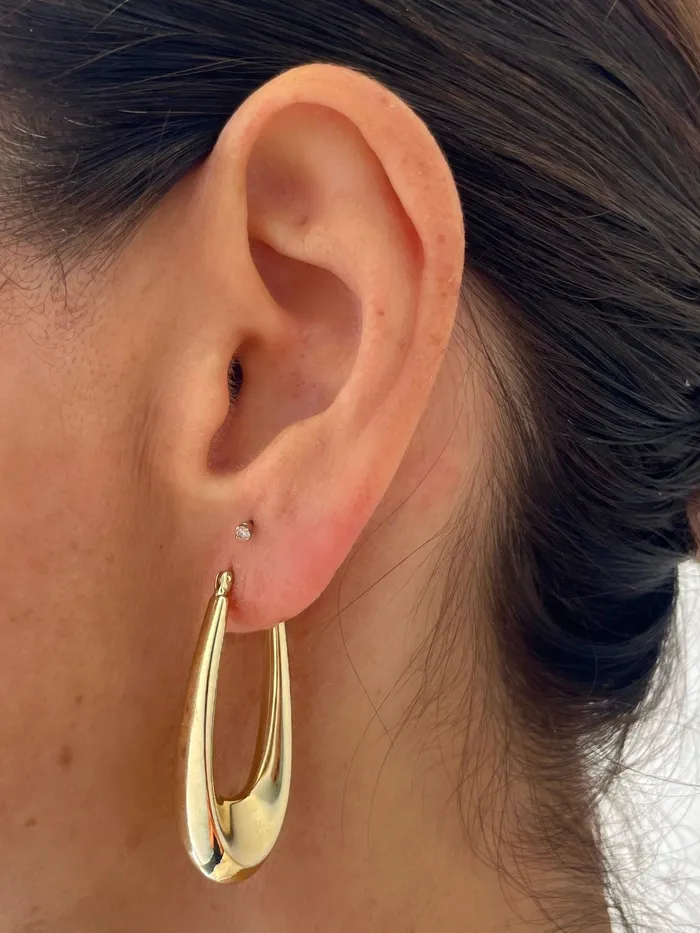 Earrings Shylee Rose Jewelry 1 12 Graduated Oval Hoop Earrings