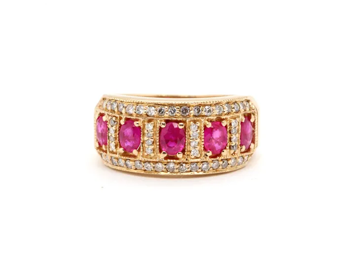 FULLERS PURCHASE FROM PUBLIC Rings 14KY Ruby and Diamond Ring
