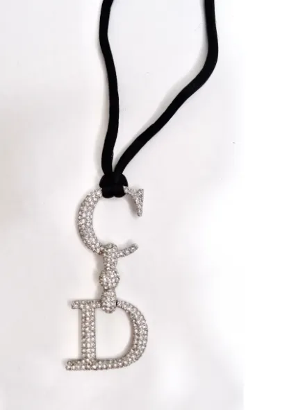 John Galliano for Christian Dior CD Crystallized Necklace Vintage by Misty Necklaces John Galliano for Christian Dior CD Crystallized Necklace Vintage by Misty Necklaces
