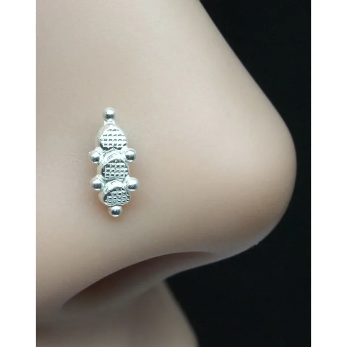 Karizma Jewels Rings Sterling Silver nose stud Body Piercing Jewelry Indian Nose ring Push Pin Karizma Jewels Rings Sterling Silver nose stud Body Piercing Jewelry Indian Nose ring Push Pin