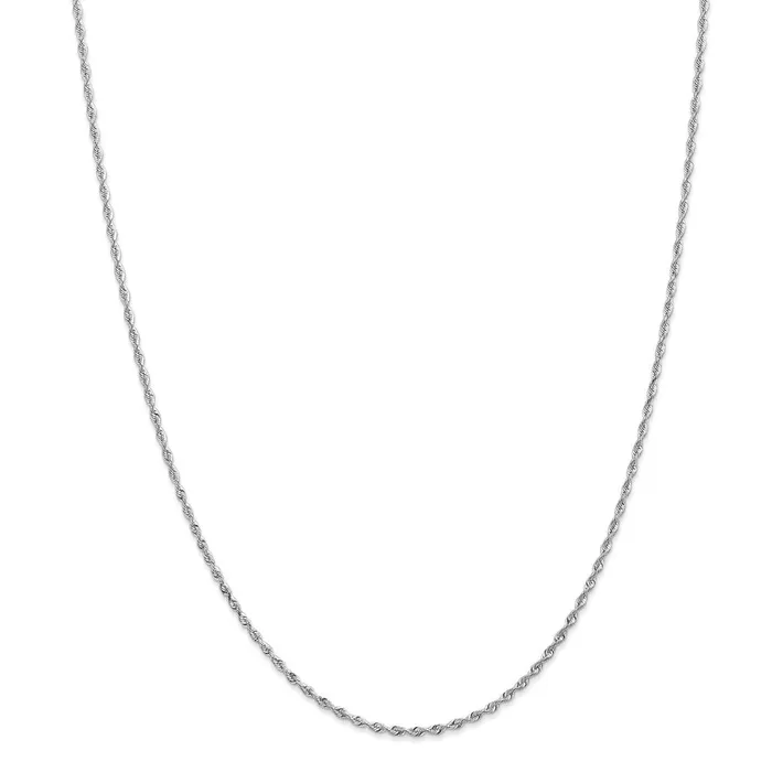 Necklaces WB Choice Jewelry 10k White Gold 185mm DC Quadruple Rope ChainWBC10WQT01426 Necklaces WB Choice Jewelry 10k White Gold 185mm DC Quadruple Rope ChainWBC10WQT01426