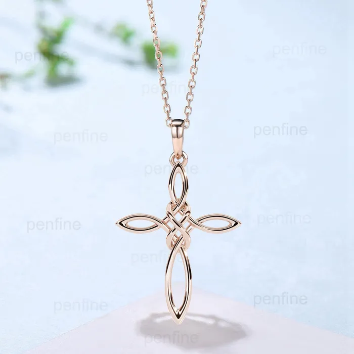 PENFINE Necklaces Norse Viking necklace solid Silver 14k 18k rose gold minimalist Personalized pendant women Necklace Celtic Jewelry Cross Necklace PENFINE Necklaces Norse Viking necklace solid Silver 14k 18k rose gold minimalist Personalized pendant women Necklace Celtic Jewelry Cross Necklace