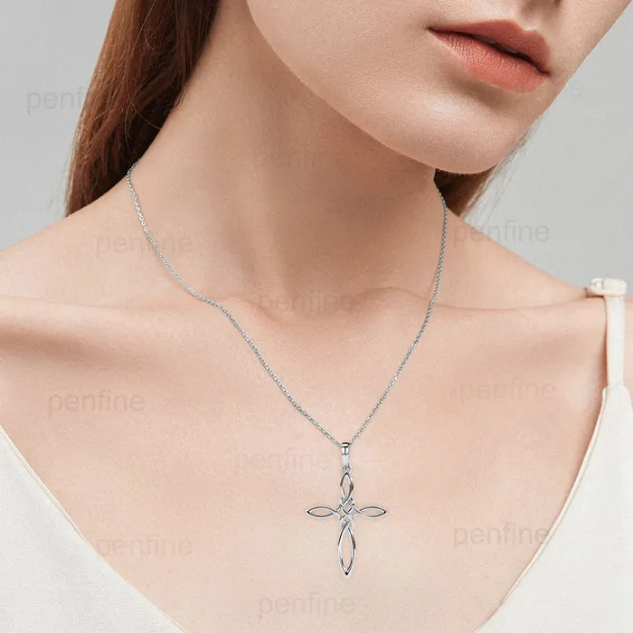 PENFINE Necklaces Norse Viking necklace solid Silver 14k 18k rose gold minimalist Personalized pendant women Necklace Celtic Jewelry Cross Necklace PENFINE Necklaces Norse Viking necklace solid Silver 14k 18k rose gold minimalist Personalized pendant women Necklace Celtic Jewelry Cross Necklace