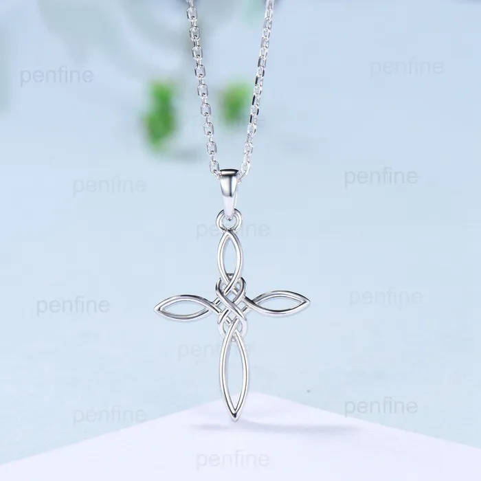 PENFINE Necklaces Norse Viking necklace solid Silver 14k 18k rose gold minimalist Personalized pendant women Necklace Celtic Jewelry Cross Necklace PENFINE Necklaces Norse Viking necklace solid Silver 14k 18k rose gold minimalist Personalized pendant women Necklace Celtic Jewelry Cross Necklace
