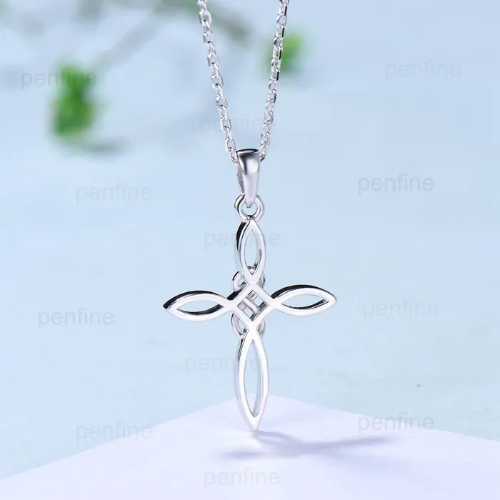 PENFINE Necklaces Norse Viking necklace solid Silver 14k 18k rose gold minimalist Personalized pendant women Necklace Celtic Jewelry Cross Necklace PENFINE Necklaces Norse Viking necklace solid Silver 14k 18k rose gold minimalist Personalized pendant women Necklace Celtic Jewelry Cross Necklace
