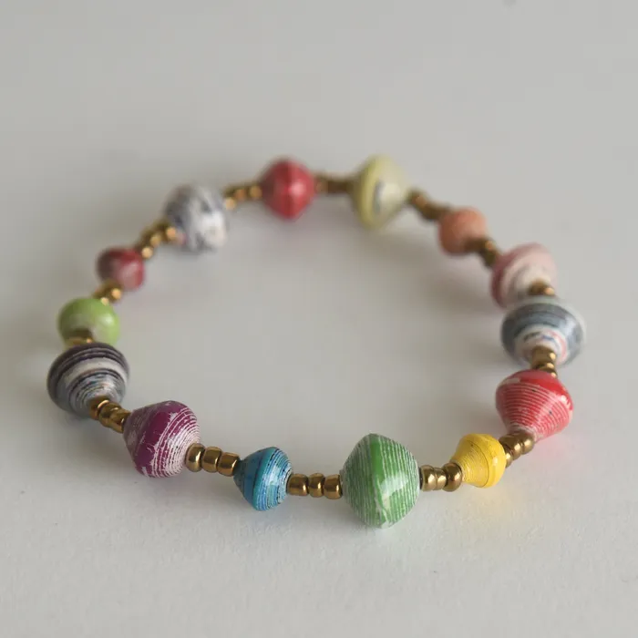 projecthavehope2 Bracelets Maber The Good One Paper Bead Stretch Bracelet