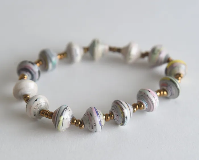 projecthavehope2 Bracelets Maber The Good One Paper Bead Stretch Bracelet
