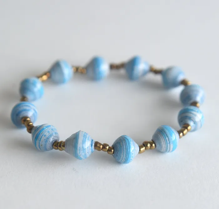 projecthavehope2 Bracelets Maber The Good One Paper Bead Stretch Bracelet