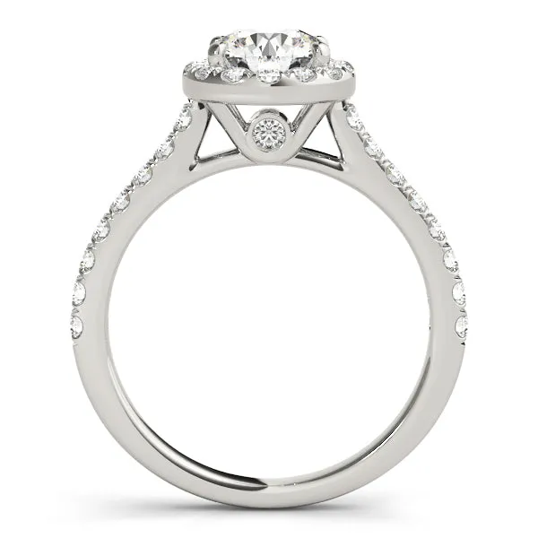 Rings Halo Diamond Engagement Ring Overnight Mountings Bridal