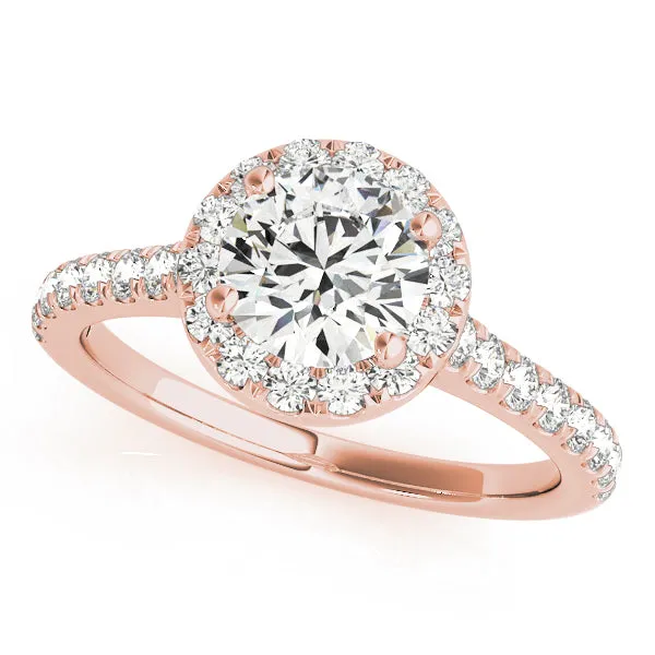 Rings Halo Diamond Engagement Ring Overnight Mountings Bridal