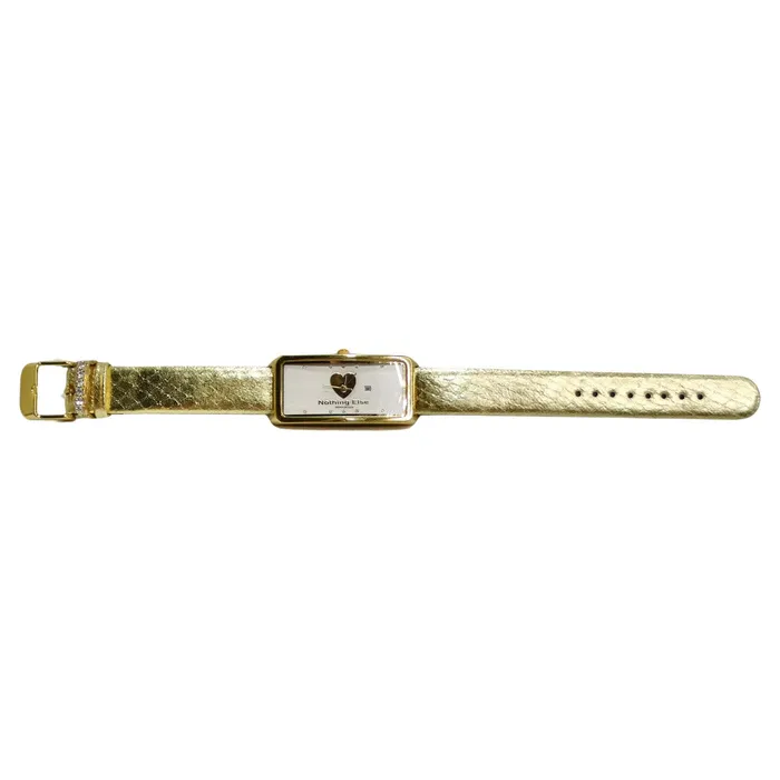 Rings Moschino 1980s Gold Tone Watch Vintage by Misty