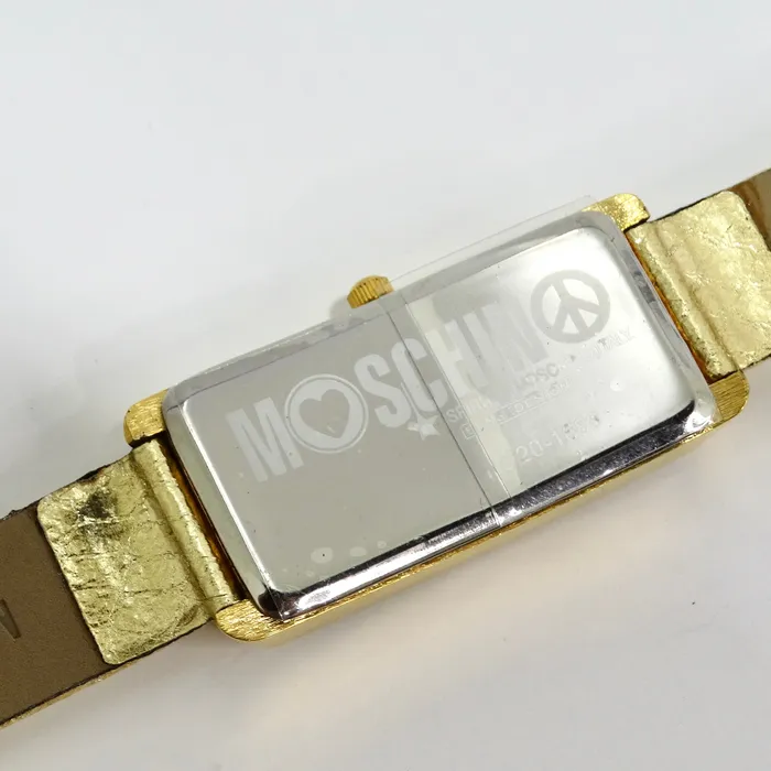 Rings Moschino 1980s Gold Tone Watch Vintage by Misty