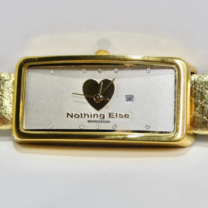 Rings Moschino 1980s Gold Tone Watch Vintage by Misty