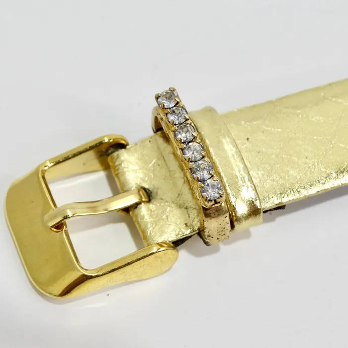 Rings Moschino 1980s Gold Tone Watch Vintage by Misty