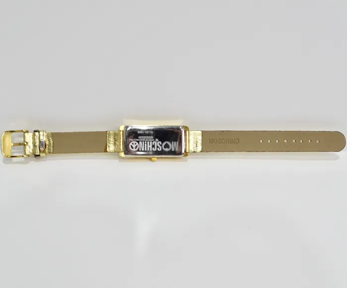 Rings Moschino 1980s Gold Tone Watch Vintage by Misty