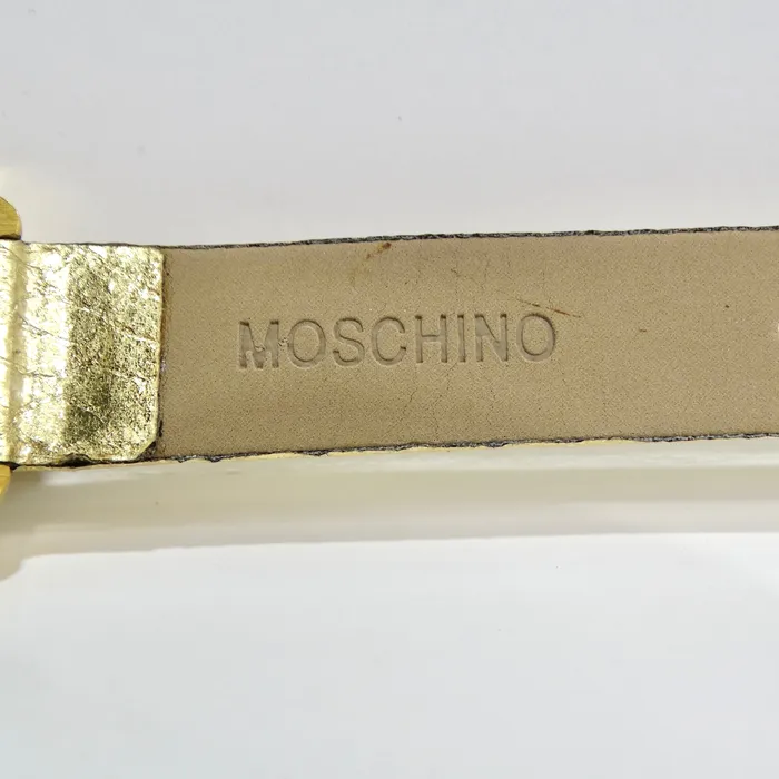 Rings Moschino 1980s Gold Tone Watch Vintage by Misty