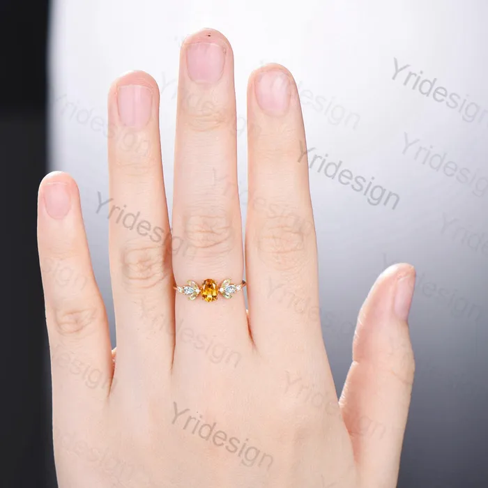 Rings Unique Oval Citrine Engagement Rings MultiStone Rings Marqusie Cut Peridot Wedding Ring Swiss Topaz Anniversary Ring Vintage Rose Gold Ring PENFINE Rings Unique Oval Citrine Engagement Rings MultiStone Rings Marqusie Cut Peridot Wedding Ring Swiss Topaz Anniversary Ring Vintage Rose Gold Ring PENFINE