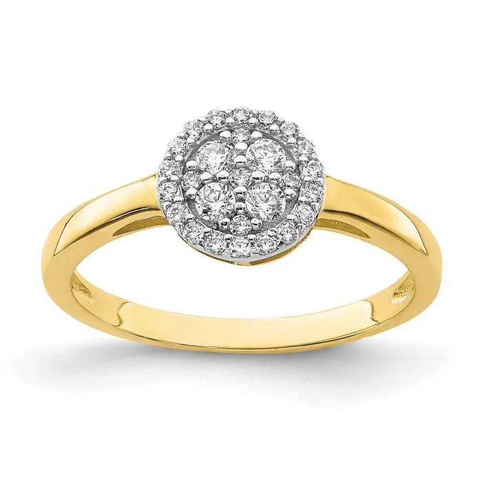 Rings WB Choice Jewelry 10K Circle CZ Fancy RingWBC10C1390