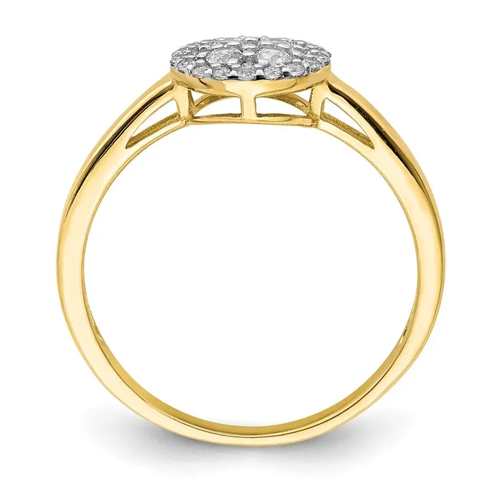 Rings WB Choice Jewelry 10K Circle CZ Fancy RingWBC10C1390 Rings WB Choice Jewelry 10K Circle CZ Fancy RingWBC10C1390