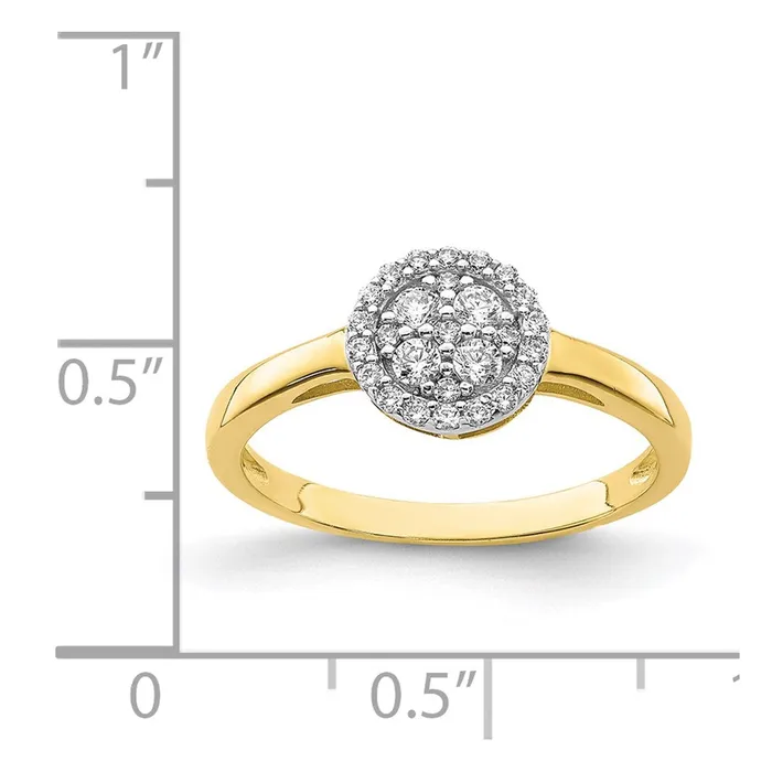 Rings WB Choice Jewelry 10K Circle CZ Fancy RingWBC10C1390 Rings WB Choice Jewelry 10K Circle CZ Fancy RingWBC10C1390