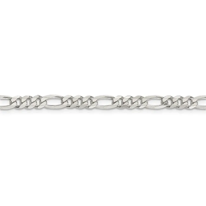 Rings WB Choice Jewelry Sterling Silver 475mm Pav Flat Figaro ChainWBCQFF12020 Rings WB Choice Jewelry Sterling Silver 475mm Pav Flat Figaro ChainWBCQFF12020