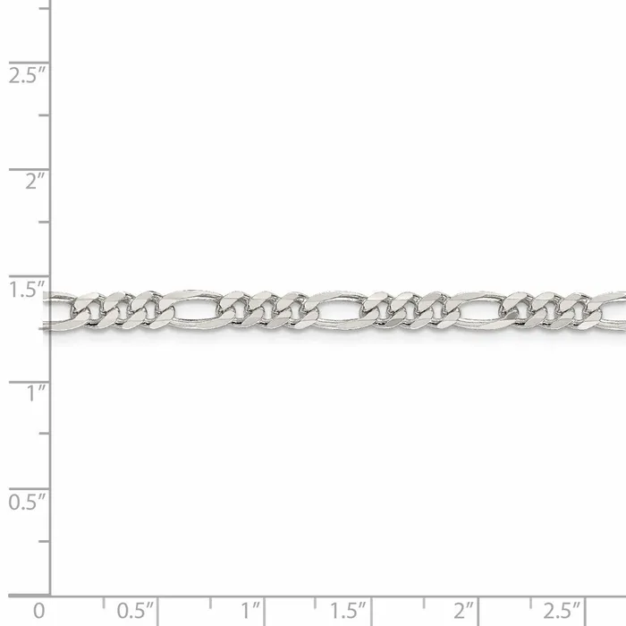 Rings WB Choice Jewelry Sterling Silver 475mm Pav Flat Figaro ChainWBCQFF12020 Rings WB Choice Jewelry Sterling Silver 475mm Pav Flat Figaro ChainWBCQFF12020