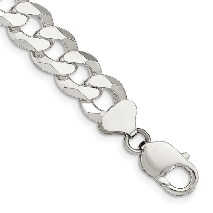 Sterling Silver 123mm Beveled Curb ChainWBCQFB3008 WB Choice Jewelry Necklaces Sterling Silver 123mm Beveled Curb ChainWBCQFB3008 WB Choice Jewelry Necklaces