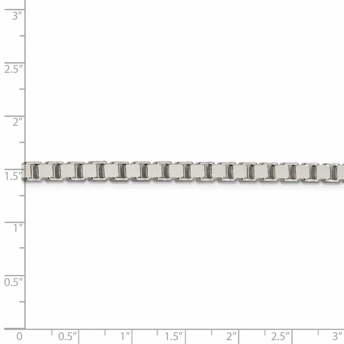 Sterling Silver 45mm Box ChainWBCQBX10016 WB Choice Jewelry Rings Sterling Silver 45mm Box ChainWBCQBX10016 WB Choice Jewelry Rings
