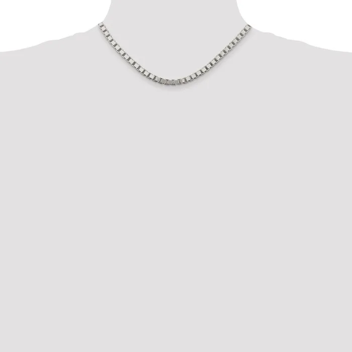 Sterling Silver 45mm Box ChainWBCQBX10016 WB Choice Jewelry Rings Sterling Silver 45mm Box ChainWBCQBX10016 WB Choice Jewelry Rings