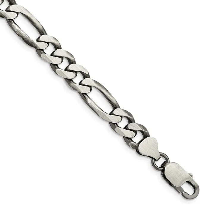 Sterling Silver Antiqued 775mm Figaro ChainWBCQFG220A9 WB Choice Jewelry Rings Sterling Silver Antiqued 775mm Figaro ChainWBCQFG220A9 WB Choice Jewelry Rings