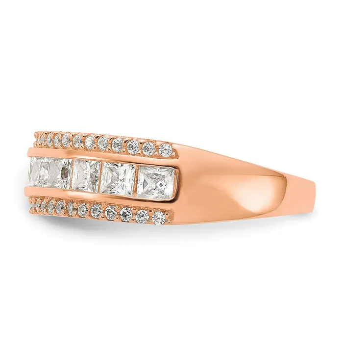 WB Choice Jewelry 10K Tiara Collection Rose Gold Polished CZ RingWBC10YC378R Rings WB Choice Jewelry 10K Tiara Collection Rose Gold Polished CZ RingWBC10YC378R Rings