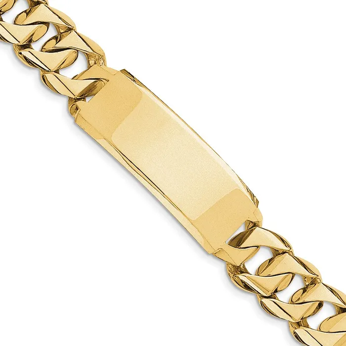 WB Choice Jewelry 14k Handpolished Heavy Curb Link ID BraceletWBCLK122ID85 Bracelets WB Choice Jewelry 14k Handpolished Heavy Curb Link ID BraceletWBCLK122ID85 Bracelets