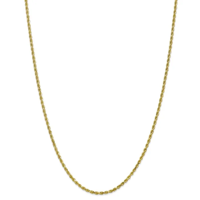 WB Choice Jewelry Necklaces 10k 225mm Diamondcut Rope ChainWBC10K01816