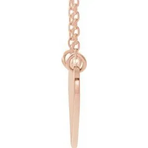 WB Choice Jewelry Necklaces 14K Rose Engravable 12x11 mm Heart 1618 Necklace867741002PSTWBC WB Choice Jewelry Necklaces 14K Rose Engravable 12x11 mm Heart 1618 Necklace867741002PSTWBC