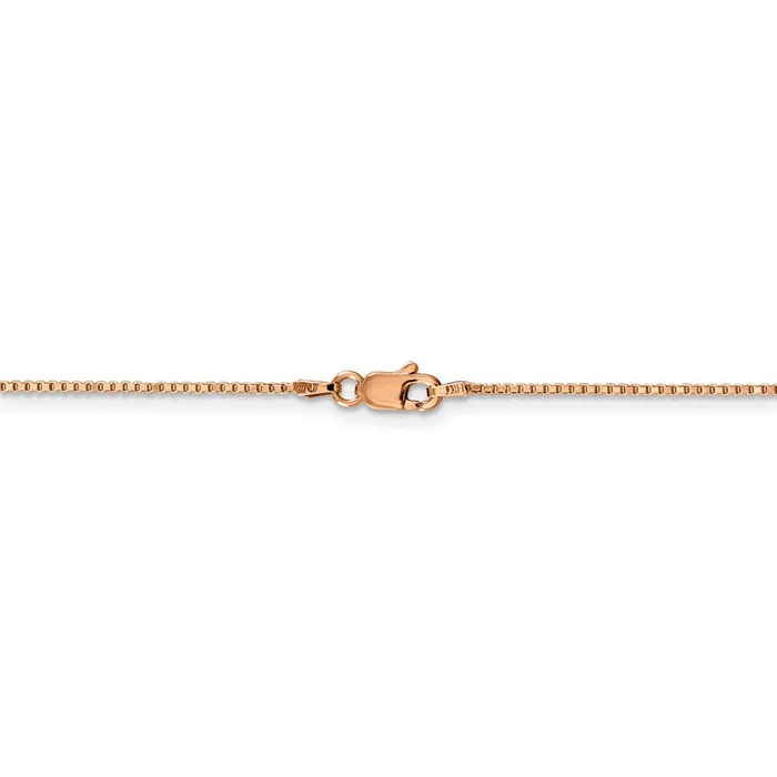 WB Choice Jewelry Necklaces 14k Rose Gold 10mm Box ChainWBCRSC316 WB Choice Jewelry Necklaces 14k Rose Gold 10mm Box ChainWBCRSC316