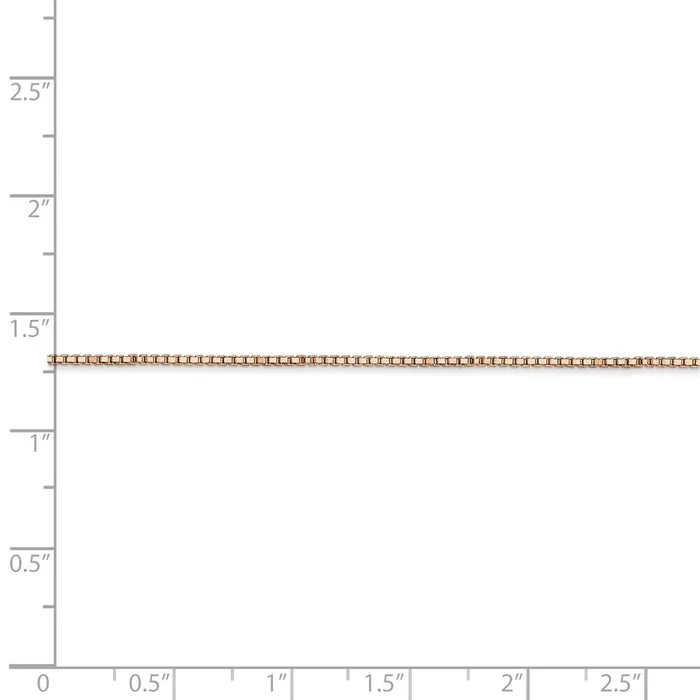 WB Choice Jewelry Necklaces 14k Rose Gold 10mm Box ChainWBCRSC316 WB Choice Jewelry Necklaces 14k Rose Gold 10mm Box ChainWBCRSC316