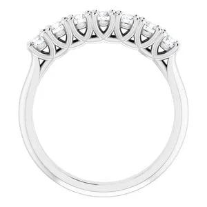 WB Choice Jewelry Rings 14K White 275 mm Round SevenStone Anniversary Band Mounting 12282960001PSTWBC WB Choice Jewelry Rings 14K White 275 mm Round SevenStone Anniversary Band Mounting 12282960001PSTWBC